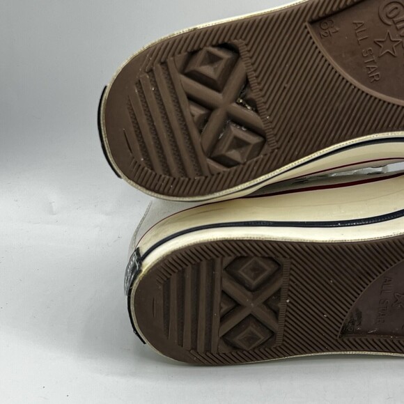 Converse Chuck Taylor 70 HI Mens 6.5 W8.5 Canvas White/Garnet/Egret Casual Shoes - Picture 10 of 14